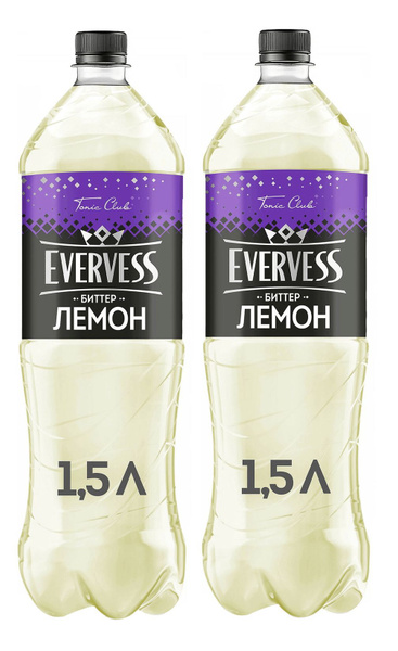 Газированный напиток Evervess Биттер Лемон, 2 шт по 1,5 л - купить с ...