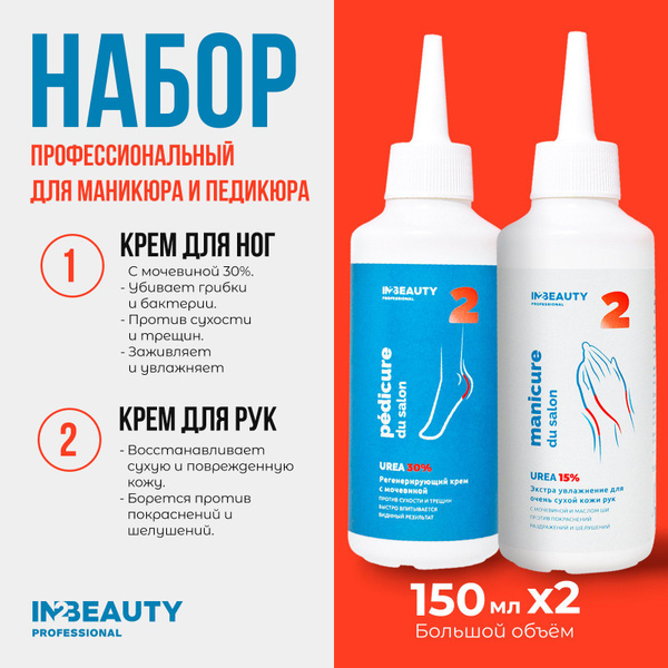 IN2BEAUTY Professional/ Крем для рук увлажняющий с мочевиной UREA 15% с ...