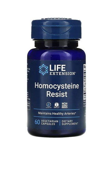 Гомоцистеин-Резистент LIFE EXTENSION Homocysteine Resist 60 капсул ...