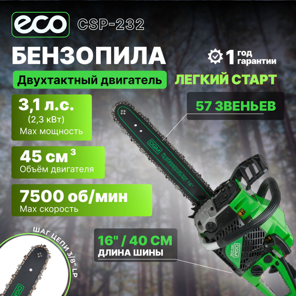 Бензопила DGM GS-232 шина 40 см - купить с доставкой по выгодным ценам ...