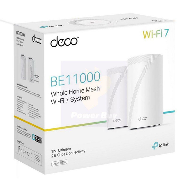 Роутер TP-Link Deco BE65 BE11000 Mesh WiFi 7, белый купить по низкой ...
