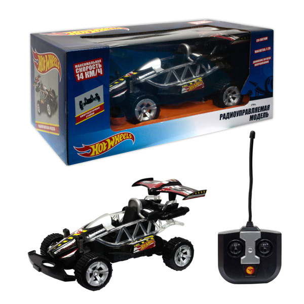 Машинка на пульте управления Hot Wheels "Багги",1:20, со светом, на ...