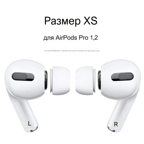 Амбушюры для наушников AirPods Pro 1,2 (размер XS, 2 штук) купить на ...
