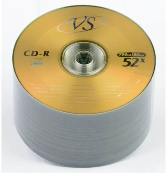Диск CD-R VS 700 Mb, 52x, Bulk (50) - купить с доставкой по выгодным ...