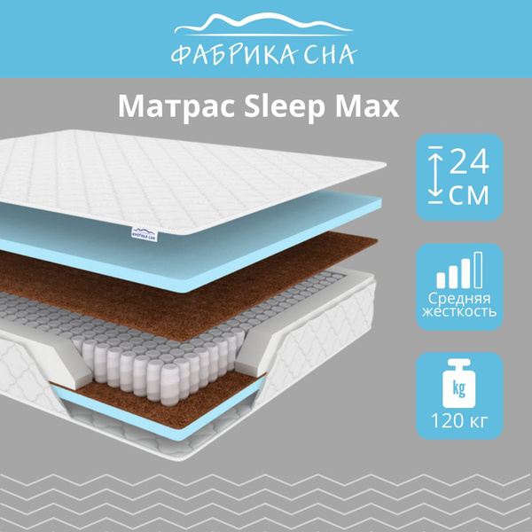 Матрас Фабрика Сна Sleep Max, Независимые пружины, 90 - купить по ...