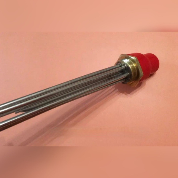 Блок ТЭН прямой НЕРЖАВЕЙКА гайка латунная 15000 W (220/380 V) на резьбе ...