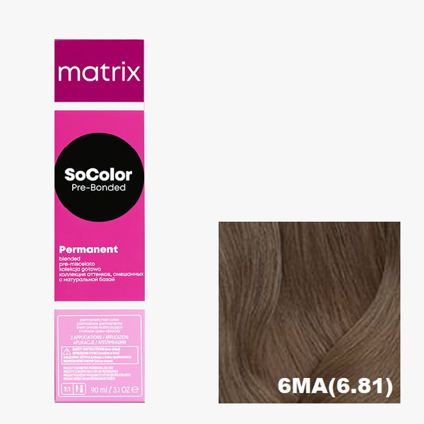 Краска для волос, 6MA (6.81), MATRIX, SoColor Pre-Bonded, 90 мл ...