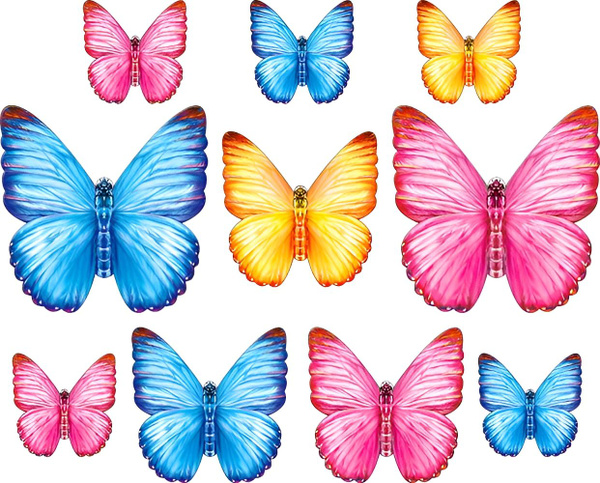 Set of colorful butterflies Royalty Free Vector Image