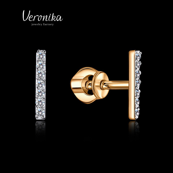 Veronika jewelry factory Серьги ювелирные Серебро позолоченное 925 ...