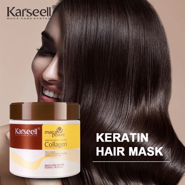 "Karseell Hair Mask" маска разглаживающая для волос с коллагеном, 500 ...