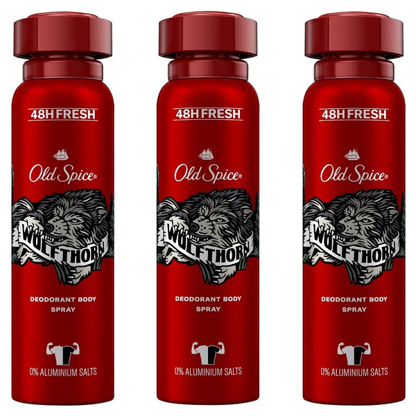 Old Spice Wolfthorn, Аэрозольный дезодорант, 150 мл, 3шт - купить с ...