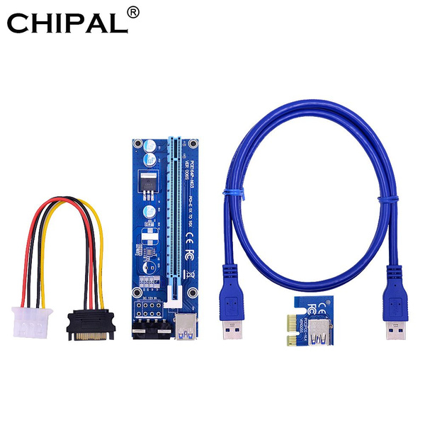 Riser PCI-E удлинитель CHIPAL 006S Райзер для видеокарты плата ...
