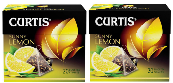 Чай черный Curtis Sunny Lemon 20 пир - 2 штуки - купить с доставкой по ...