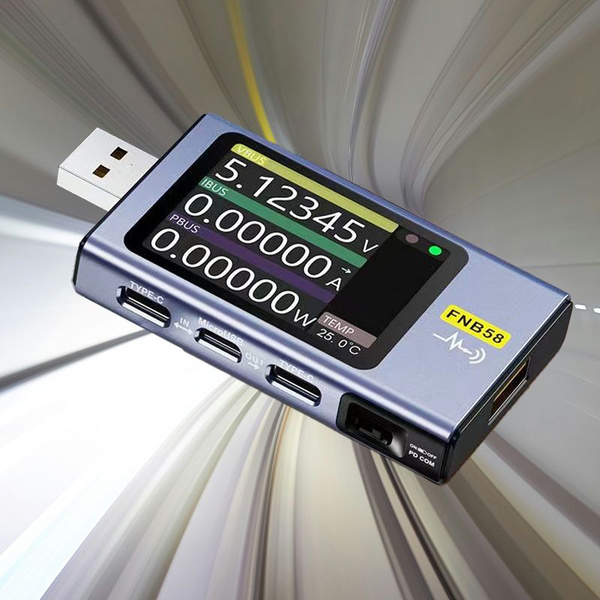 USB амперметр напряжения Type - C FNIRSI FNB58 с Bluetooth - купить с ...
