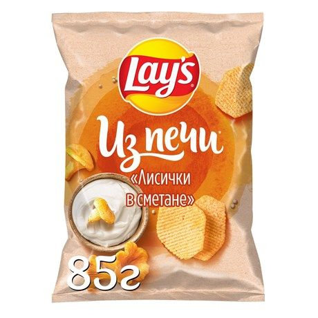Характеристики Чипсы Lay's Из печи Лисички в сметане, 85г подробное ...