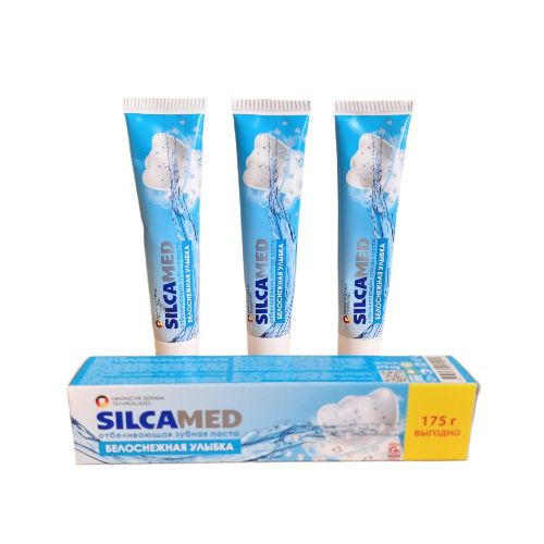 Зубная паста Silcamed, отбеливающая, 175 г, 3 шт. - купить с доставкой ...