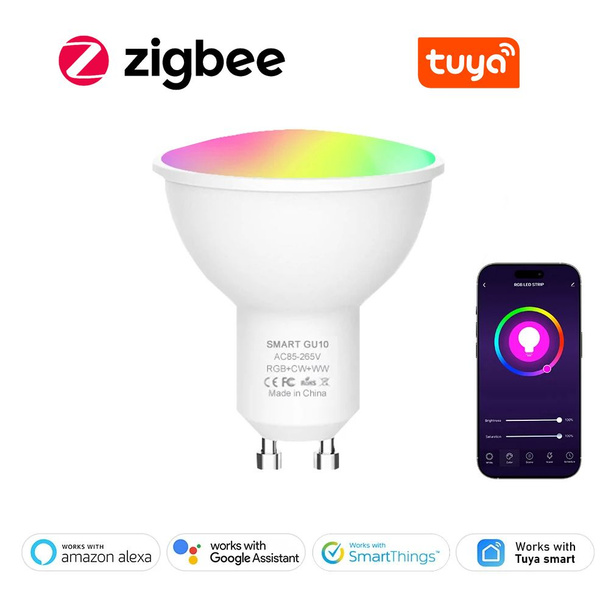 Умная лампочка УМНАЯ светодиодная лампа Gu10 Tuya ZigBee, 5 Вт ...