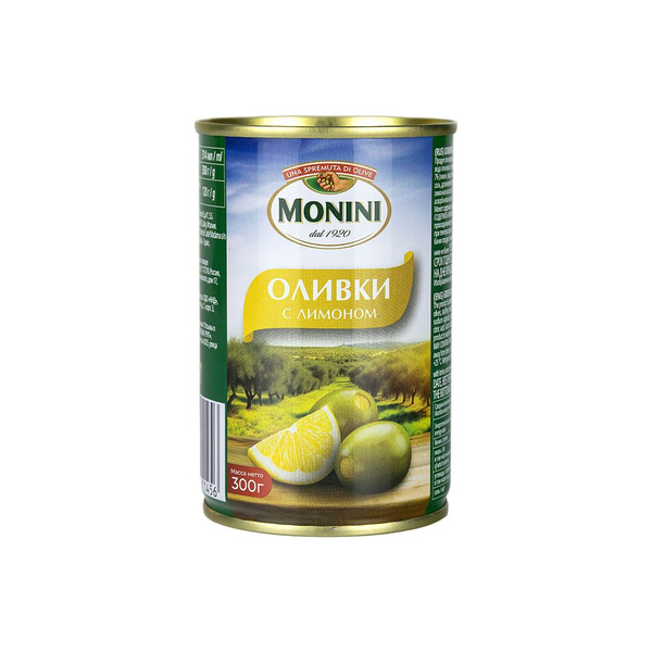 Оливки Monini с лимоном, 300г - купить с доставкой по выгодным ценам в ...