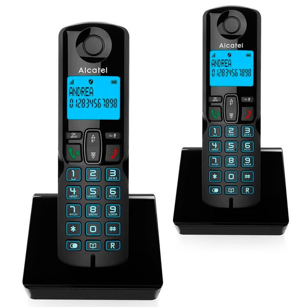 Радиотелефон Alcatel S250 Duo Black - купить с доставкой по выгодным ...
