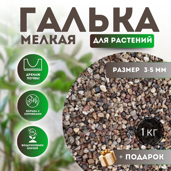 Песок речной для растений крупный - мелкая галька, сечка, для дренажа и ...