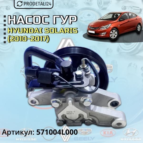 Насос гидроусилителя ГУР Hyundai Solaris / Хендай Солярис (2010-2017 ...