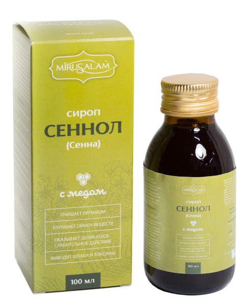 Сироп Сеннол - для очищения организма (Мирусалам) 100мл - купить с ...