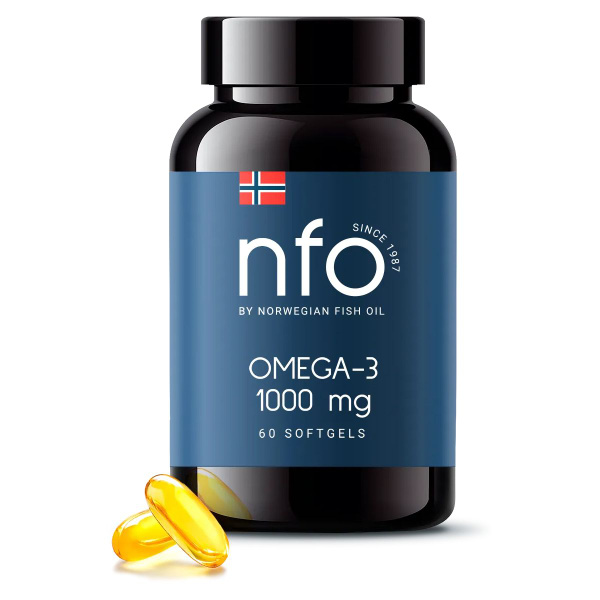 Омега-3 1000 мг, 60 капсул / NFO Omega 3, Норвегия - купить с доставкой ...