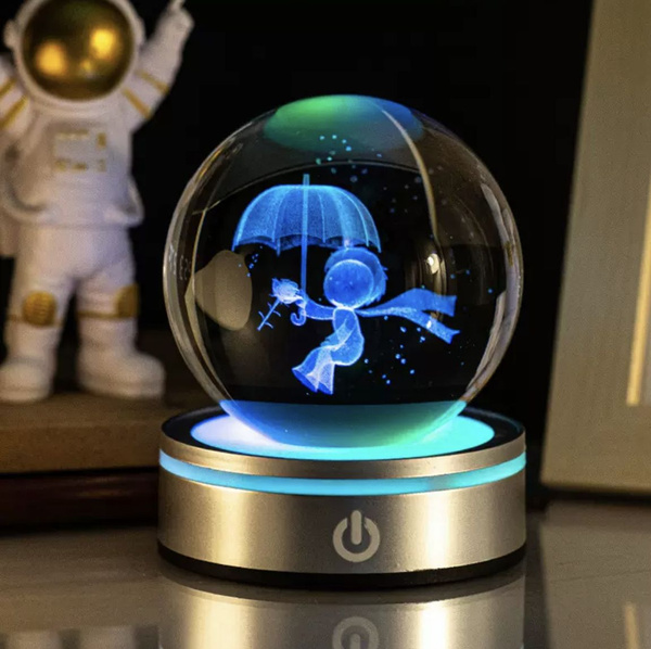 Купить Светящийся стеклянный шар 3D ,ночник для взрослых и детей ...