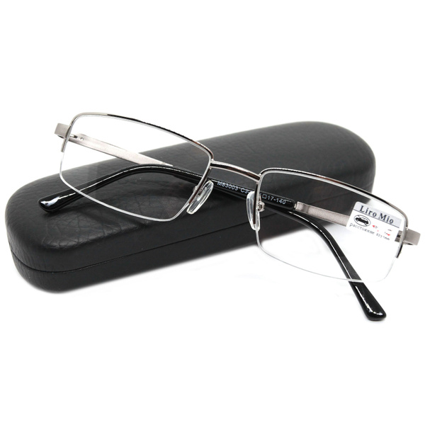 Готовые очки полуободковые корригирующие (+4.00) LIRO MIO 83003 С3-2, с ...