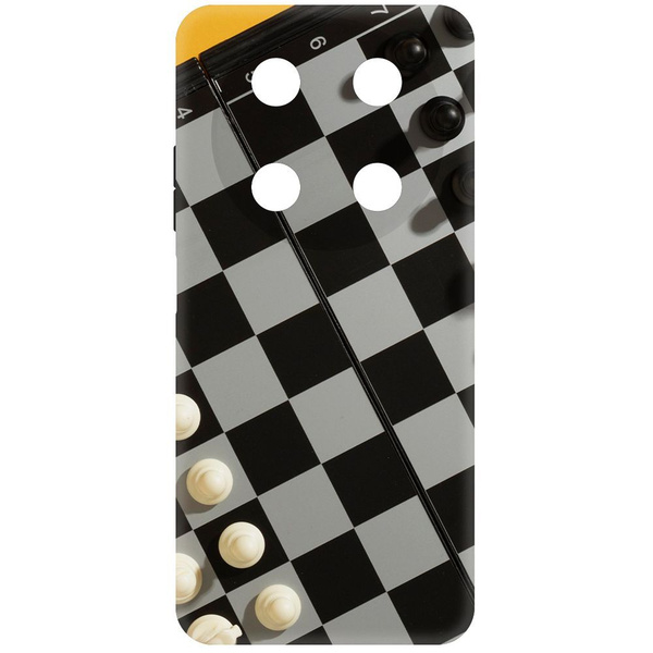 Чехол-накладка Krutoff Soft Case Шахматы для ITEL RS4 черный - купить с ...