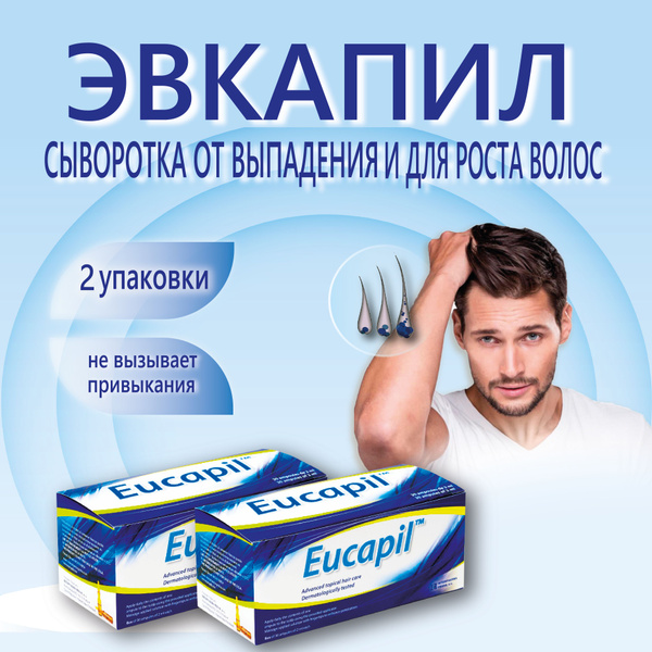 Лосьон от выпадения волос Eucapil / Эвкапил 2 упаковки - купить с ...
