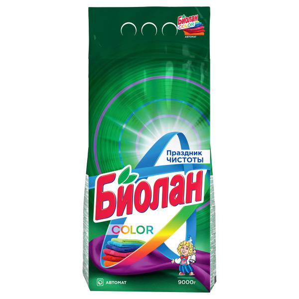 Порошок стиральный автомат Биолан "Color", 9кг - купить с доставкой по ...