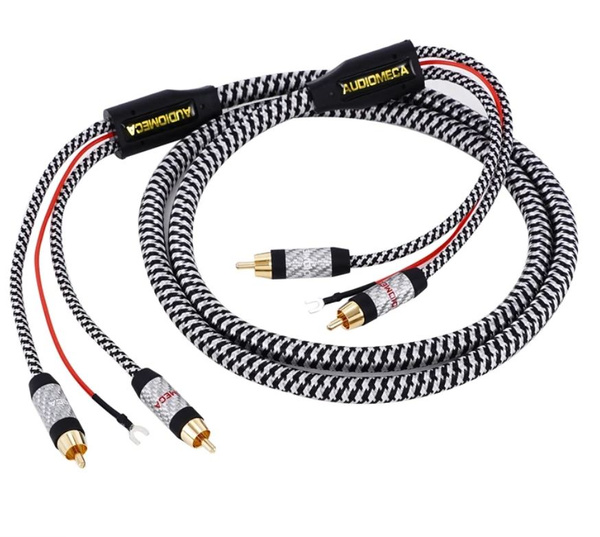 Кабель межблочный AUDIOMECA Phono , RCA-RCA, 1.5 m с заземлением ...