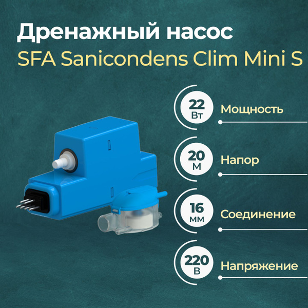 SFA SANICONDENS CLIM MINI S Silence Pompe pour Eau De Condensation