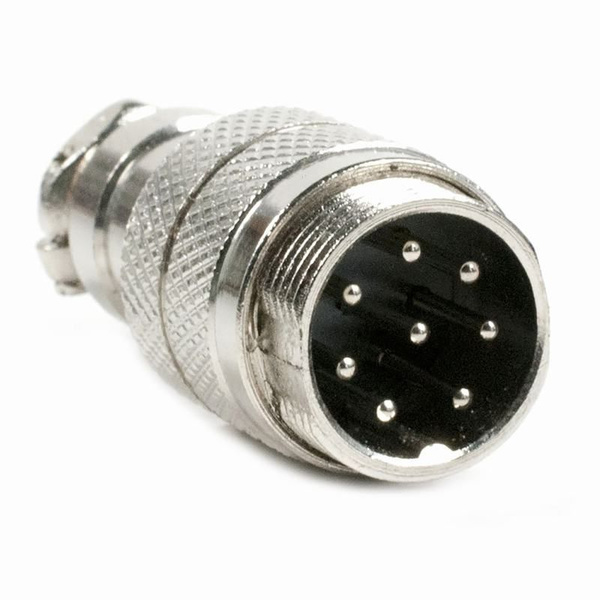 GX16M-10A, Разъем цилиндрический 10pin, male "Папа!" , вилочный штекер ...