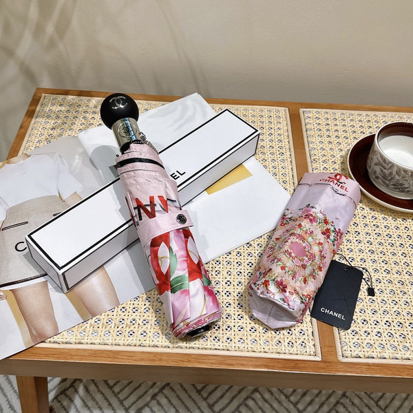 Зонт Chanel, 3 сложения, белый, красный купить по низкой цене в ...