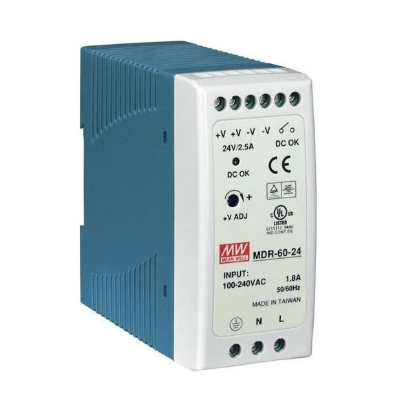 Блок питания MW MDR-60-24 60W 24V 2.5A на дин рейку - купить с ...