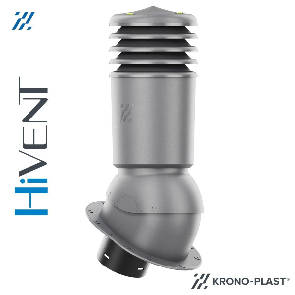 HiVENT PI 125 мм для плоских покрытий (сверху) вентиляционный выход на ...