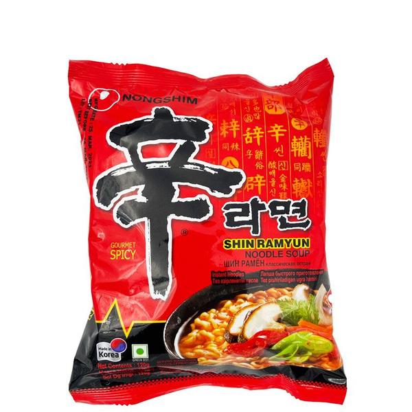 Лапша быстрого приготовления Шин Рамен Spicy Nongshim - купить с ...