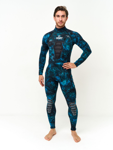 Гидрокостюм Sargan, XXXL, Неопрен, Нейлон, черный, синий купить по ...