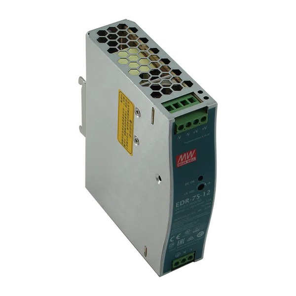 Блок питания MW EDR-75-12 75W 12V 3.2A на дин рейку - купить с ...