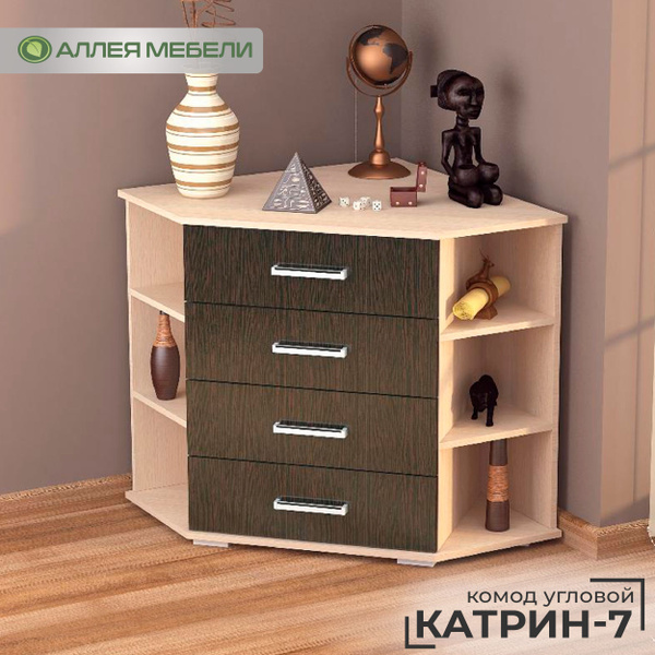 Комод АЛЛЕЯ МЕБЕЛИ угловой КАТРИН-7, 77x77x79 см, 4 ящ. купить c ...