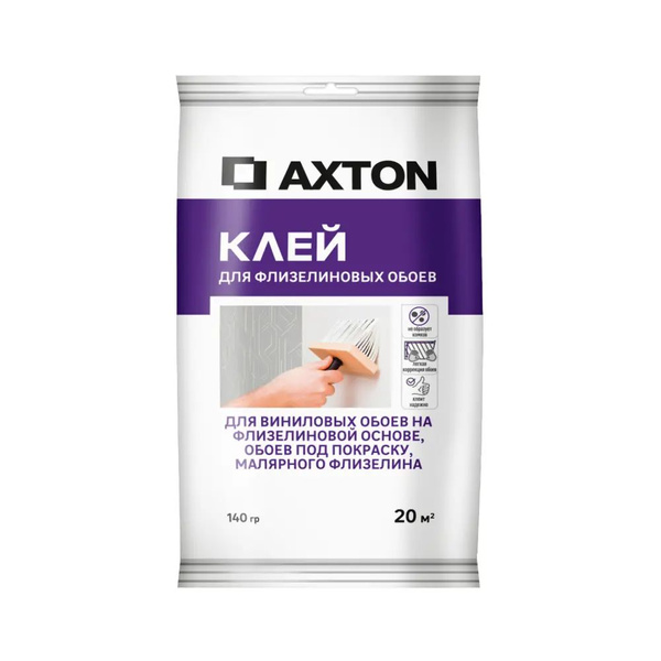 Клей для обоев Axton Клей обои_белый_Белый, 140 г. - купить по ...