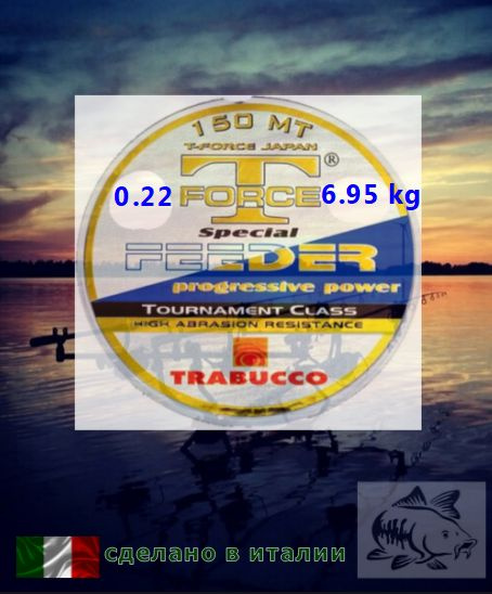 Монофильная леска для рыбалки TRABUCCO Special Feeder 0.220mm 6.95kg ...
