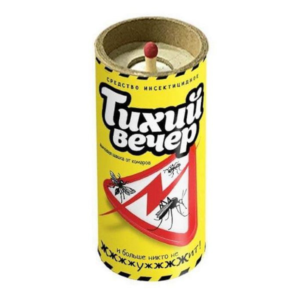 Шашка дымовая от комаров Тихий вечер, 1 на 100 кв. м. - купить с ...