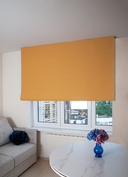 Римские шторы Моя Штора из блэкаута охра 200х150см, оранжевый, Блэкаут ...