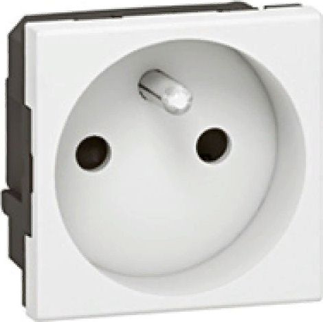 Розетка силовая штепсельная Legrand / Легранд Mosaic 2К+З, 16А 250В ...
