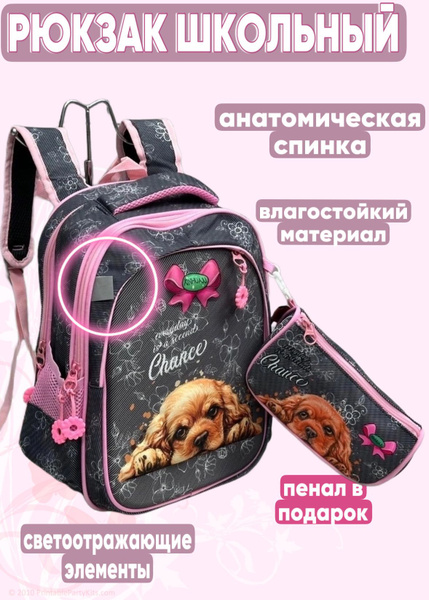 Рюкзак школьный для девочки портфель детский в школу с анатомической ...