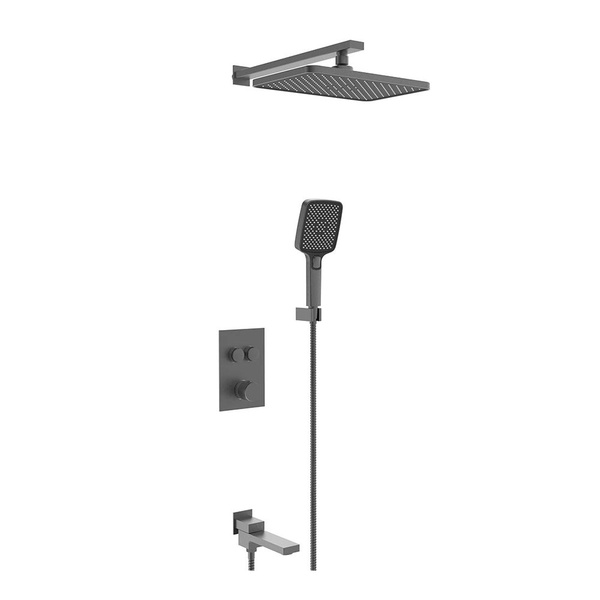 Встроенный смеситель для душа с тремя функциям ViEiR 25006-3G Графит ...
