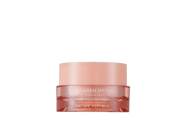 Крем для лица с эффектом тонального крема Nature Republic Collagen ...